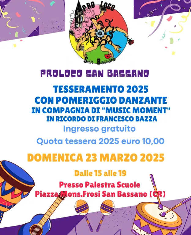 Pomeriggio danzante per il tesseramento